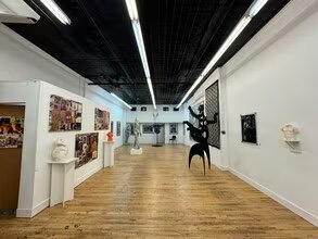 Gallery floor and exhibition walls